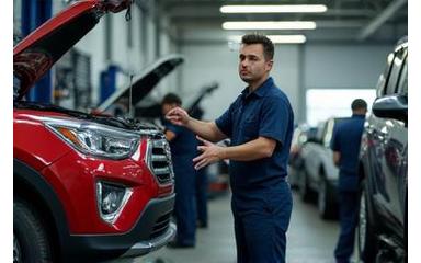 Anthem Automotive workshop with technicians at work